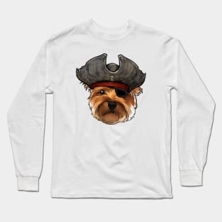 Yorkie Pirate Long Sleeve T-Shirt